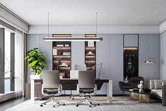 绩溪轻奢风格-书房