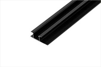 绩溪航空纤维墙咔铝合金带灯中条（哑黑氧化）