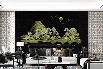 绩溪森佰汇航空纤维墙咔（湖光山色）